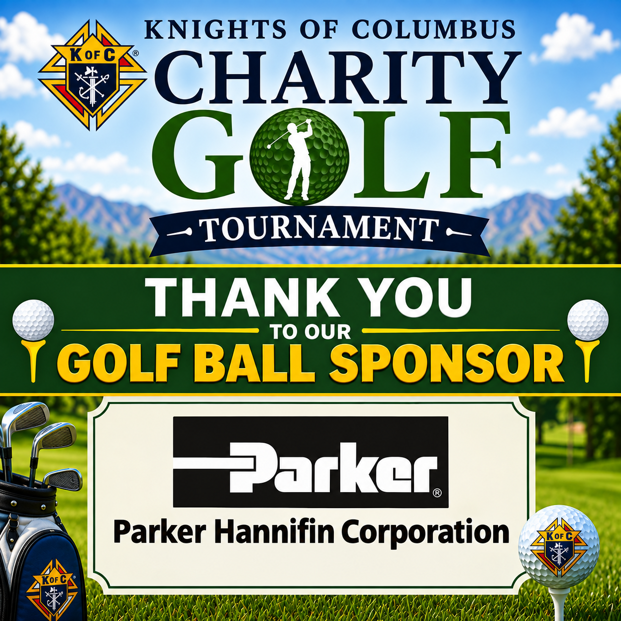 parker golf ball sponsor